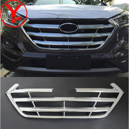 Хром накладка на решетку радиатора Hyundai Tucson 2018